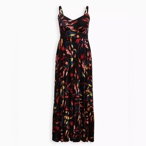 Black Floral Maxi Dress